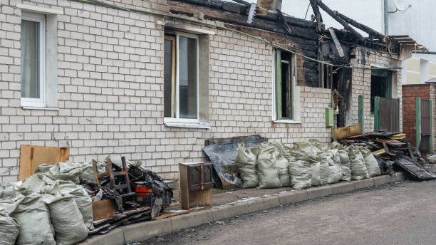 Professional Fire Damage Removal technician working in Bluemont, VA